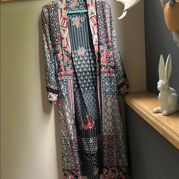 Johnny Was Patchwork Reversible Kimono - Picture 2 of 4